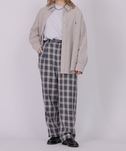 MASONPRINCE チェックパンツ カジュアル 七分丈 ユニセックス MASONPRINCE チェックパンツ カジュアル 七分丈 ユニセックス