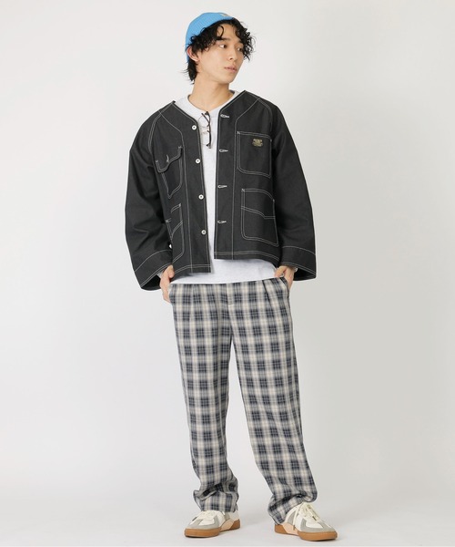 MASONPRINCE チェックパンツ カジュアル 七分丈 ユニセックス MASONPRINCE チェックパンツ カジュアル 七分丈 ユニセックス