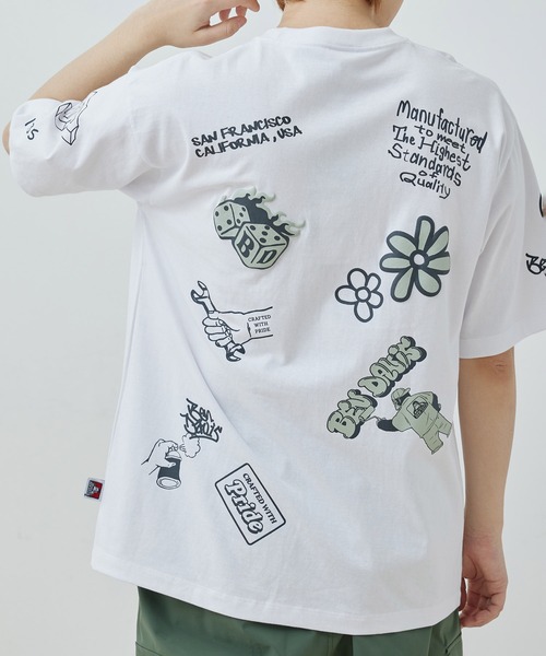 【BENDAVIS別注】j.n.r.d/落書き総柄プリントTシャツ（Tシャツ/カットソー）｜BEN DAVIS（ベンデイビス）