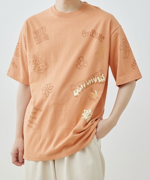 【BENDAVIS別注】j.n.r.d/落書き総柄プリントTシャツ（Tシャツ/カットソー）｜BEN DAVIS（ベンデイビス）