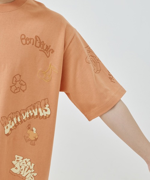 【BENDAVIS別注】j.n.r.d/落書き総柄プリントTシャツ（Tシャツ/カットソー）｜BEN DAVIS（ベンデイビス）