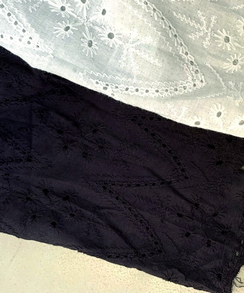 CRB（シーアールビー）の「レースティアードロングスカート（スカート・レディース・ブラック/オフホワイト・F）」の3枚目の写真