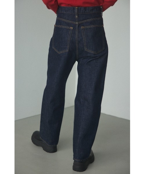 BLACK BY MOUSSY(ブラックバイマウジー)の「■PUNA one wash long denim(プナワンウォッシュロングデニム)(デニムパンツ・レディース・ダークブルー・23inch/24inch/25inch/26inch)」の12枚目の写真