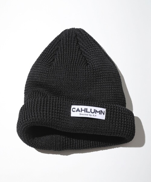 CAHLUMN（カウラム）の「CAHLUMN/カウラム Straw Yarn Roll Knit Cap/ストローヤーン ロールニットキャップ（ニットキャップ/ビーニー・メンズ・オフホワイト/ネイビー/ブラック・ﾌﾘ-）」の8枚目の写真