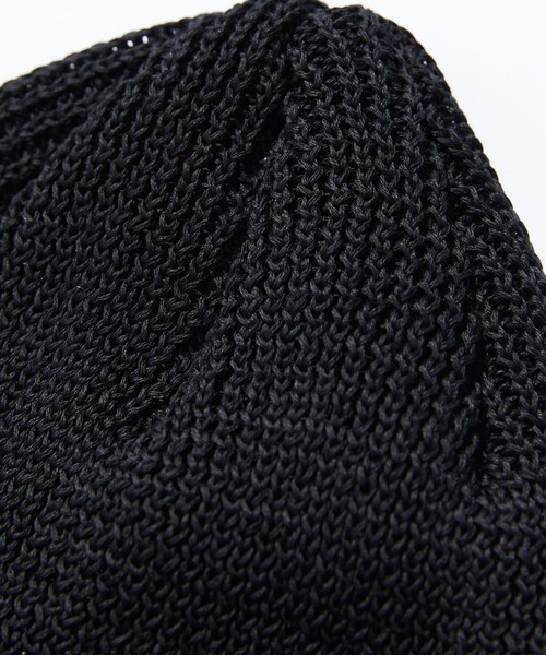 CAHLUMN（カウラム）の「CAHLUMN/カウラム Straw Yarn Roll Knit Cap/ストローヤーン ロールニットキャップ（ニットキャップ/ビーニー・メンズ・オフホワイト/ネイビー/ブラック・ﾌﾘ-）」の6枚目の写真