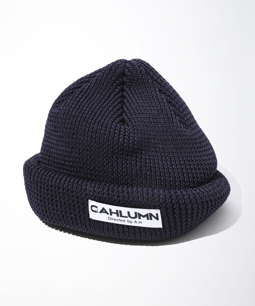 CAHLUMN（カウラム）の「CAHLUMN/カウラム Straw Yarn Roll Knit Cap/ストローヤーン ロールニットキャップ（ニットキャップ/ビーニー・メンズ・オフホワイト/ネイビー/ブラック・ﾌﾘ-）」の11枚目の写真