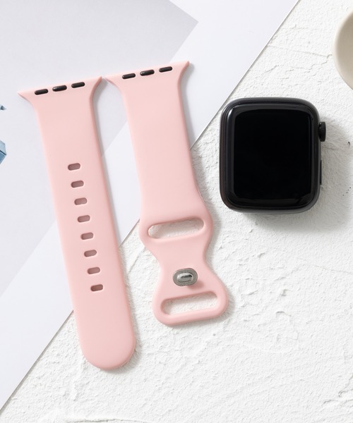 emonique(エモニーク)の「シリコン製 Apple Watch バンド スマートウォッチバンド【38/40/41/42/44/45/49mm対応】(デジタル腕時計・メンズ・グレー/ブラック系その他/ベビーピンク/ブルー/ピンク/ベージュ/ホワイト/ブラック・42/38)」の7枚目の写真