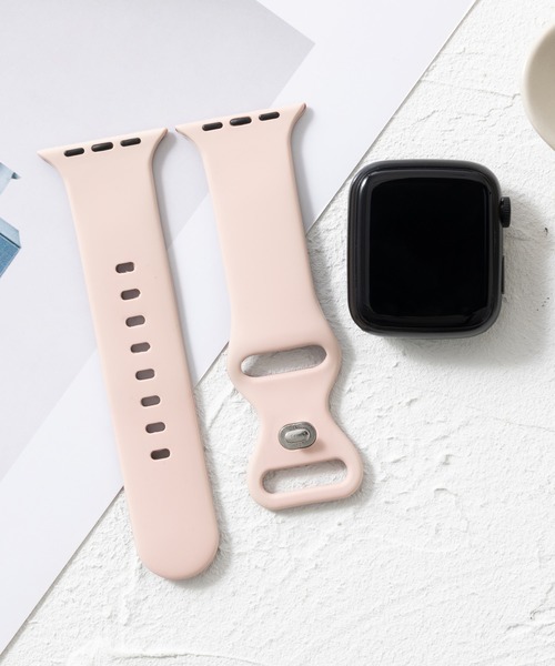 emonique(エモニーク)の「シリコン製 Apple Watch バンド スマートウォッチバンド【38/40/41/42/44/45/49mm対応】(デジタル腕時計・メンズ・グレー/ブラック系その他/ベビーピンク/ブルー/ピンク/ベージュ/ホワイト/ブラック・42/38)」の13枚目の写真
