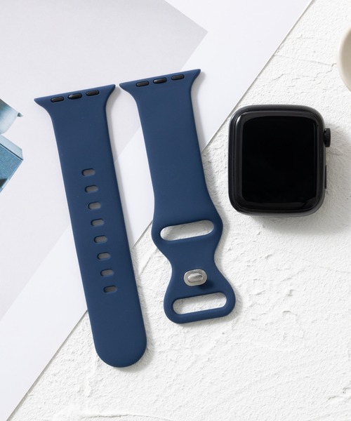 emonique(エモニーク)の「シリコン製 Apple Watch バンド スマートウォッチバンド【38/40/41/42/44/45/49mm対応】(デジタル腕時計・メンズ・グレー/ブラック系その他/ベビーピンク/ブルー/ピンク/ベージュ/ホワイト/ブラック・42/38)」の10枚目の写真