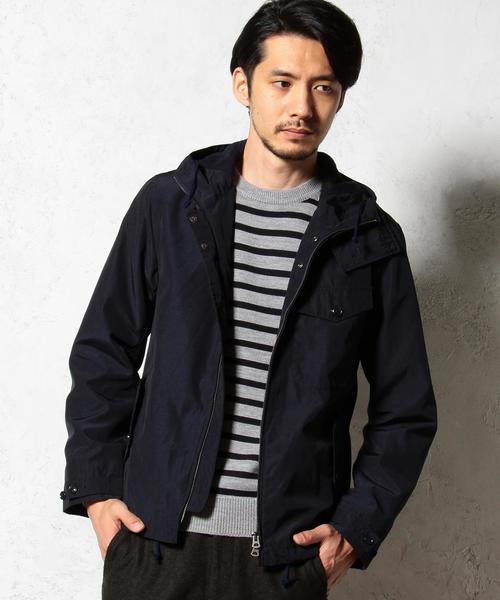 green label relaxing（グリーンレーベルリラクシング）の「[ジェニュインガーメント] C.IMAI T/C HI/DENSE デッキパーカー◆（マウンテンパーカー・メンズ・オリーブ/ネイビー・SMALL/X-LARGE/MEDIUM/LARGE）」の2枚目の写真