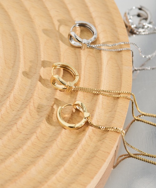 Shelly island（シェリーアイランド）の「ロングチェーンデザインピアス（ピアス（両耳用）・レディース・シルバー/ゴールド・FREE）」の11枚目の写真