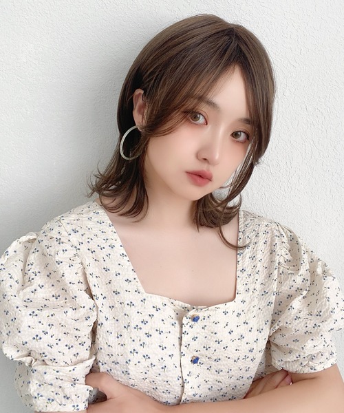 ソフトウルフレイヤー 」 ウィッグ レディース ミディアム ショート