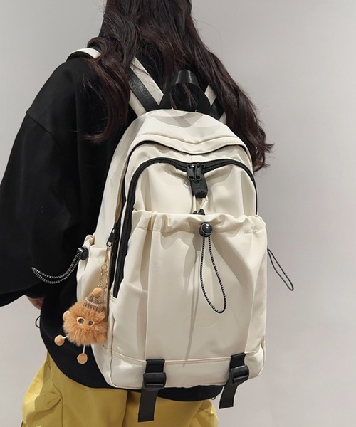 aimoha（アイモハ）の「キーホルダー付きリュック（バックパック/リュック・レディース・ホワイト/ブラック/ブルー/グリーン/ピンク・FREE）」の10枚目の写真