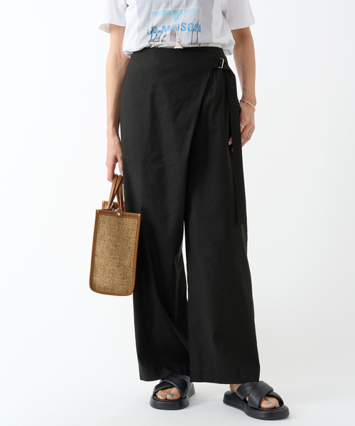 IENA 泳げる モールスキンラップパンツ 