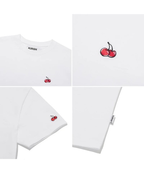 KIRSH(キルシー)の「KIRSH SMALL CHERRY STANDARD T-SHIRT 2PACK(Tシャツ/カットソー・レディース・マルチ/ホワイト×ブラック・ONE SIZE)」の9枚目の写真