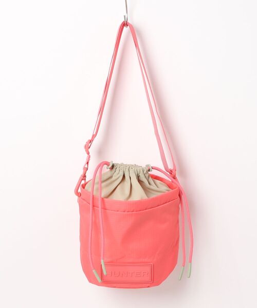 HUNTER（ハンター）の「【HUNTER】ハンター　トラベル リップストップ バケット　UBX3602NRS（ショルダーバッグ・レディース・ブラック/ライトグリーン/ライトブルー/ピンク/オレンジ/ホワイト×レッド/ホワイト/コーラル/ライトグリーン系・ONE SIZE）」の9枚目の写真