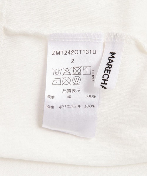 MARECHAL TERRE（マルシャルテル）の「MARECHAL TERRE（マルシャルテル) 切替えシアーTシャツ（Tシャツ/カットソー・レディース・ブラック/ホワイト・2）」の18枚目の写真