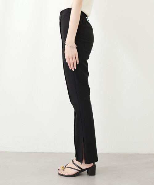 natural couture（ナチュラルクチュール）の「スーパーストレッチスリット付きパンツ（その他パンツ・レディース・ブラック/サックスブルー/ドット・FREE）」の10枚目の写真