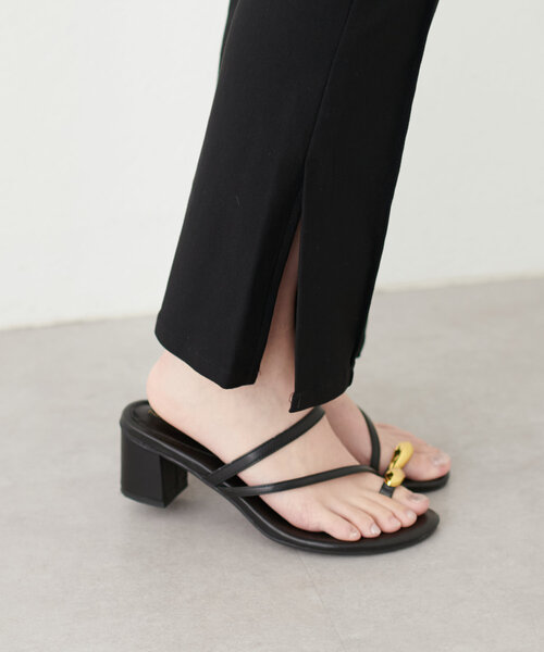 natural couture（ナチュラルクチュール）の「スーパーストレッチスリット付きパンツ（その他パンツ・レディース・ブラック/サックスブルー/ドット・FREE）」の14枚目の写真
