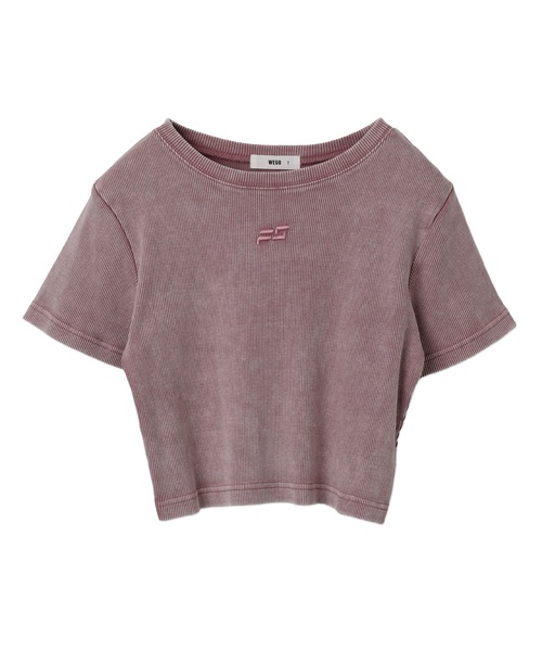 WEGO(ウィゴー)の「WEGO/ヴィンテージウォッシュリブT(Tシャツ/カットソー・レディース・ブラウン/スミクロ/ブルー/パープル系その他・FREE)」の9枚目の写真