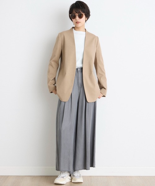 INED CLARO（イネドクラロ）の「再生繊維セルロースデニムフレアパンツ【セットアップ対応】（デニムパンツ・レディース・インディゴブルー/グレー・フリー）」の10枚目の写真