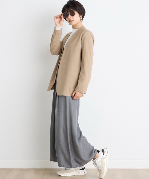 INED CLARO（イネドクラロ）の「再生繊維セルロースデニムフレアパンツ【セットアップ対応】（デニムパンツ・レディース・インディゴブルー/グレー・フリー）」の12枚目の写真