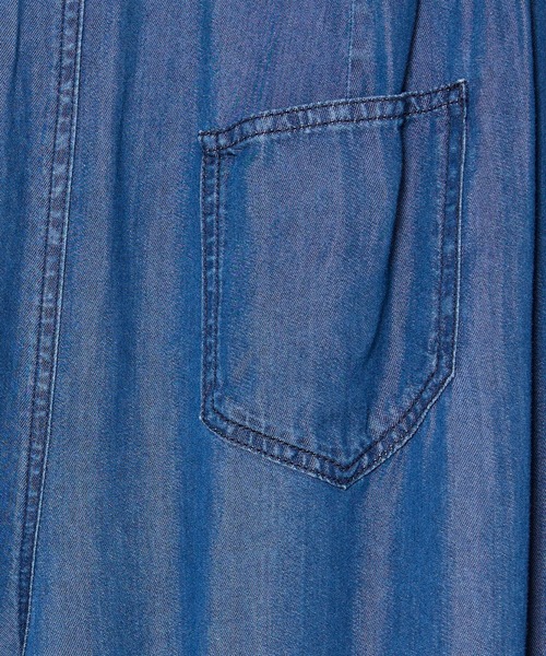 INED CLARO（イネドクラロ）の「再生繊維セルロースデニムフレアパンツ【セットアップ対応】（デニムパンツ・レディース・インディゴブルー/グレー・フリー）」の21枚目の写真
