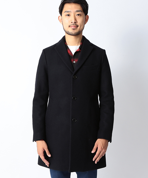 BEAMS（ビームス）の「◆BEAMS / メルトン チェスターコート（チェスターコート・メンズ・ネイビー/キャメル・LARGE/MEDIUM/SMALL/X-LARGE）」の5枚目の写真