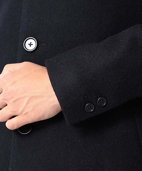 BEAMS（ビームス）の「◆BEAMS / メルトン チェスターコート（チェスターコート・メンズ・ネイビー/キャメル・LARGE/MEDIUM/SMALL/X-LARGE）」の11枚目の写真