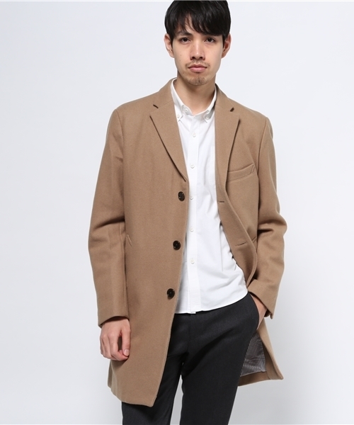BEAMS（ビームス）の「◆BEAMS / メルトン チェスターコート（チェスターコート・メンズ・ネイビー/キャメル・LARGE/MEDIUM/SMALL/X-LARGE）」の19枚目の写真