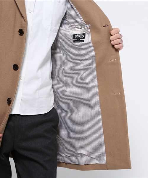 BEAMS（ビームス）の「◆BEAMS / メルトン チェスターコート（チェスターコート・メンズ・ネイビー/キャメル・LARGE/MEDIUM/SMALL/X-LARGE）」の16枚目の写真