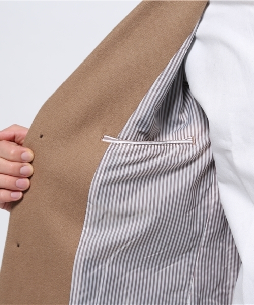 BEAMS（ビームス）の「◆BEAMS / メルトン チェスターコート（チェスターコート・メンズ・ネイビー/キャメル・LARGE/MEDIUM/SMALL/X-LARGE）」の17枚目の写真