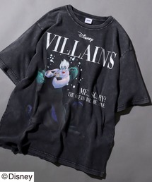 Disney Villains/ディズニー ヴィランズ ヴィンテージライク オーバーサイズ 半袖Tシャツ レディース メンズ