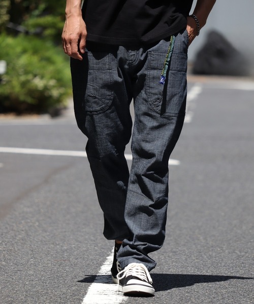 GERRY（ジェリー）の「【GERRY/ジェリー】シャンブレー・ポプリン ストレッチ キャンプ クライミングパンツ（カーゴパンツ・メンズ・ベージュ/ライトブルー/ブラック/オリーブ/ネイビー・L/S/M/LL）」の5枚目の写真