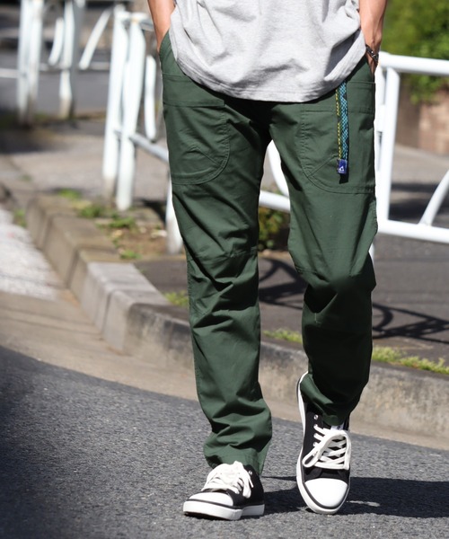 GERRY（ジェリー）の「【GERRY/ジェリー】シャンブレー・ポプリン ストレッチ キャンプ クライミングパンツ（カーゴパンツ・メンズ・ベージュ/ライトブルー/ブラック/オリーブ/ネイビー・L/S/M/LL）」の3枚目の写真