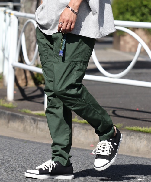 GERRY（ジェリー）の「【GERRY/ジェリー】シャンブレー・ポプリン ストレッチ キャンプ クライミングパンツ（カーゴパンツ・メンズ・ベージュ/ライトブルー/ブラック/オリーブ/ネイビー・L/S/M/LL）」の6枚目の写真