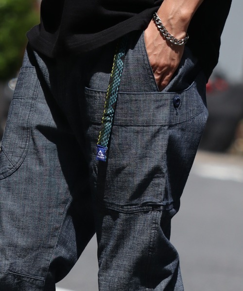 GERRY（ジェリー）の「【GERRY/ジェリー】シャンブレー・ポプリン ストレッチ キャンプ クライミングパンツ（カーゴパンツ・メンズ・ベージュ/ライトブルー/ブラック/オリーブ/ネイビー・L/S/M/LL）」の18枚目の写真