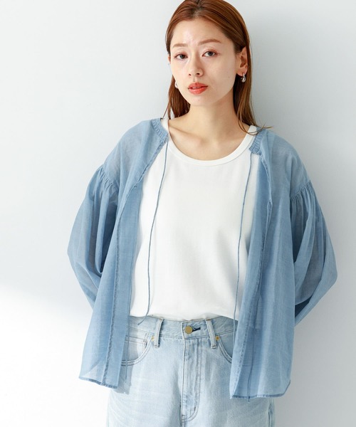 URBAN RESEARCH Sonny Label（アーバンリサーチサニーレーベル）の「フライス/ジャガードタンクトップ（タンクトップ・レディース・グレー系その他/イエロー系その他/ブルー系その他/オフホワイト/ブラック・FREE）」の7枚目の写真