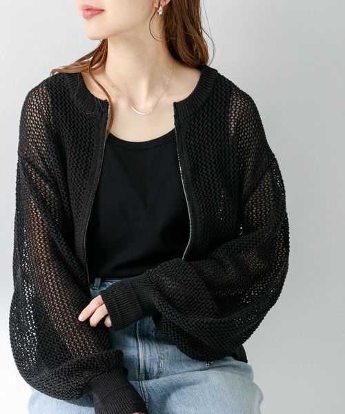 URBAN RESEARCH Sonny Label（アーバンリサーチサニーレーベル）の「フライス/ジャガードタンクトップ（タンクトップ・レディース・グレー系その他/イエロー系その他/ブルー系その他/オフホワイト/ブラック・FREE）」の9枚目の写真