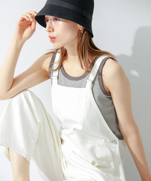 URBAN RESEARCH Sonny Label（アーバンリサーチサニーレーベル）の「フライス/ジャガードタンクトップ（タンクトップ・レディース・グレー系その他/イエロー系その他/ブルー系その他/オフホワイト/ブラック・FREE）」の12枚目の写真