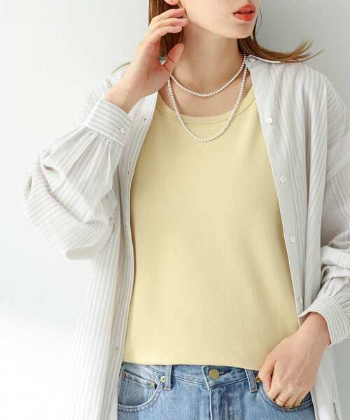 URBAN RESEARCH Sonny Label（アーバンリサーチサニーレーベル）の「フライス/ジャガードタンクトップ（タンクトップ・レディース・グレー系その他/イエロー系その他/ブルー系その他/オフホワイト/ブラック・FREE）」の20枚目の写真