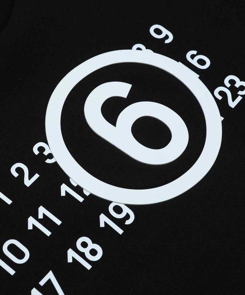 MM6 Maison Margiela（ｴﾑｴﾑｼｯｸｽ ﾒｿﾞﾝ ﾏﾙｼﾞｪﾗ）の「MM6 Maison Margiela(エムエムシックス メゾン マルジェラ)Kids & Junior ブランドロゴ半袖Tシャツカットソー（Tシャツ/カットソー・キッズ・ダークグリーン/ホワイト/ブラック/ライトピンク・10Y/16Y/14Y/12Y）」の6枚目の写真