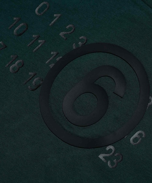 MM6 Maison Margiela（ｴﾑｴﾑｼｯｸｽ ﾒｿﾞﾝ ﾏﾙｼﾞｪﾗ）の「MM6 Maison Margiela(エムエムシックス メゾン マルジェラ)Kids & Junior ブランドロゴ半袖Tシャツカットソー（Tシャツ/カットソー・キッズ・ダークグリーン/ホワイト/ブラック/ライトピンク・10Y/16Y/14Y/12Y）」の8枚目の写真