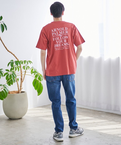 Arnold Palmer（アーノルドパーマー）の「バックロゴ グラフィック シェア Tシャツ（Tシャツ/カットソー・レディース・ホワイト/ブラック/エンジ・LL/L/M/S/XS）」の5枚目の写真