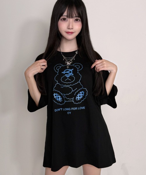 OY(オーワイ)の「『OY/オーワイ』ODOLLY T/オードリープリント半袖Tシャツ(Tシャツ/カットソー・レディース・ブラック/ブルー/ホワイト/ブラック×ピンク/ブラック×ブルー・FREE)」の17枚目の写真