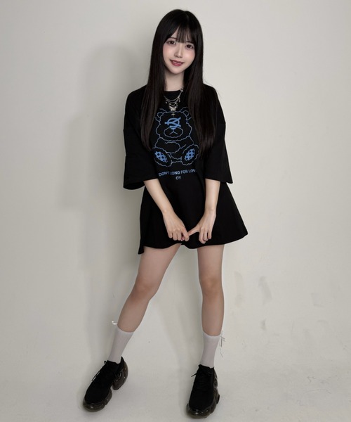 OY(オーワイ)の「『OY/オーワイ』ODOLLY T/オードリープリント半袖Tシャツ(Tシャツ/カットソー・レディース・ブラック/ブルー/ホワイト/ブラック×ピンク/ブラック×ブルー・FREE)」の21枚目の写真
