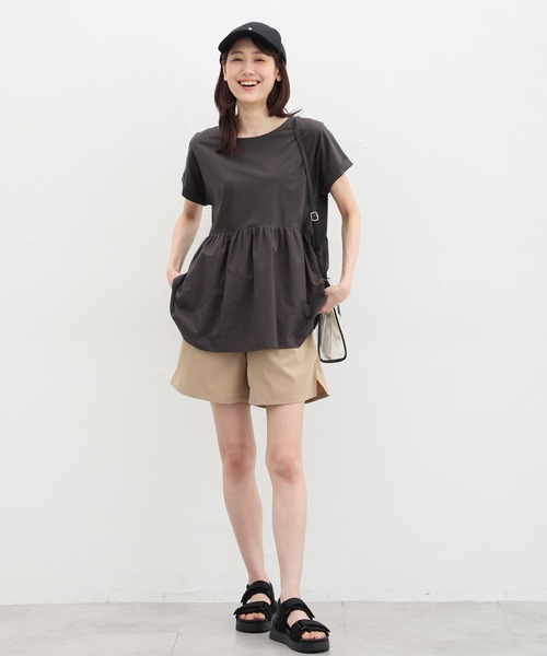 Honeys（ハニーズ）の「ラッシュガードショートパンツ（その他パンツ・レディース・ブラック/カーキ/ベージュ・S/M/L/LL）」の21枚目の写真