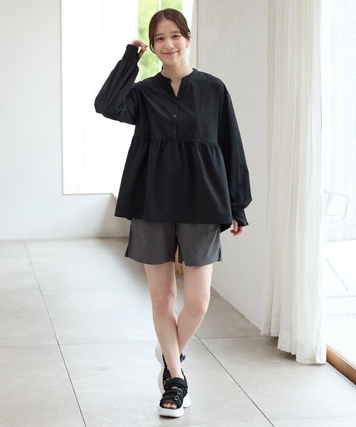 Honeys（ハニーズ）の「ラッシュガードショートパンツ（その他パンツ・レディース・ブラック/カーキ/ベージュ・S/M/L/LL）」の18枚目の写真