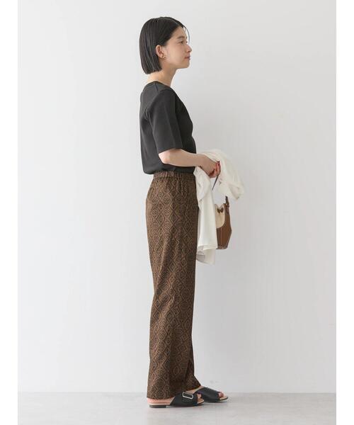 AMERICAN HOLIC(アメリカンホリック)の「更紗プリントリラックスパンツ(その他パンツ・レディース・ブラウン・L/M/S)」の2枚目の写真