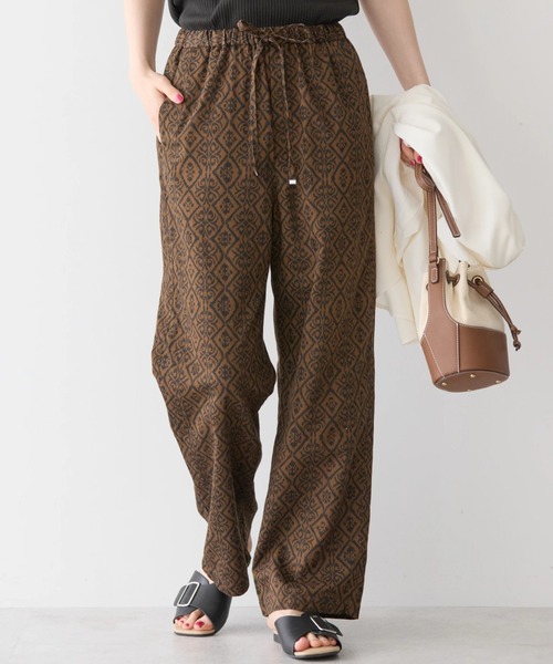 AMERICAN HOLIC(アメリカンホリック)の「更紗プリントリラックスパンツ(その他パンツ・レディース・ブラウン・L/M/S)」の1枚目の写真